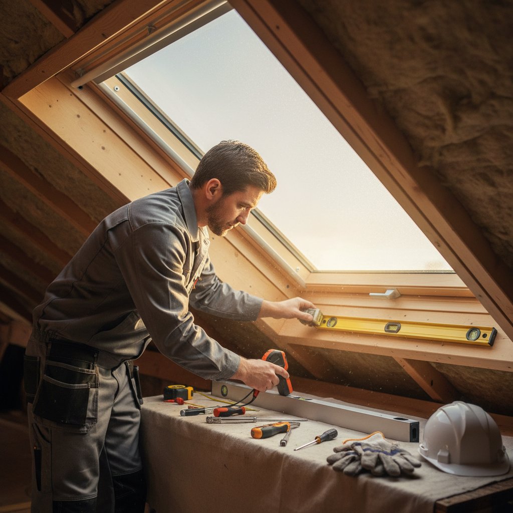 Skylight installation work in Singapore